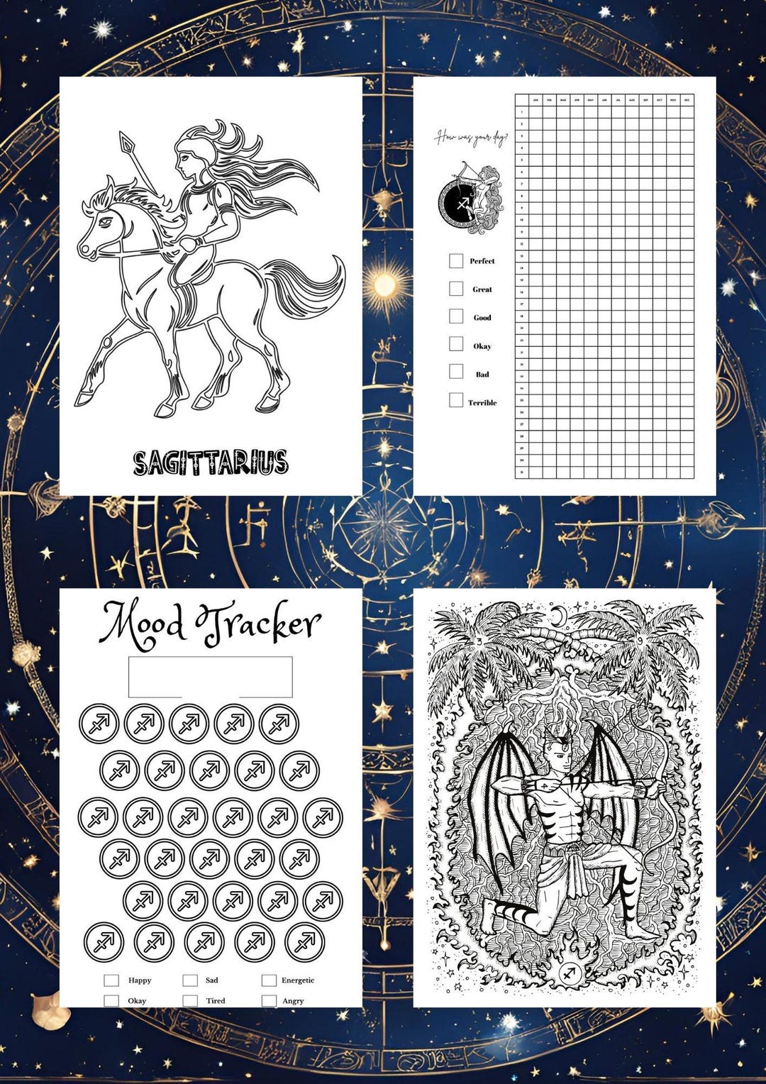 Sagittarius-themed Printable Planner - Etsy