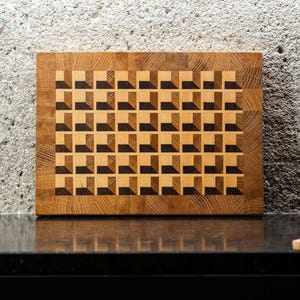 Set box 3D end-grain cutting board