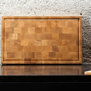 End-Grain Cutting Board with Juice Groove