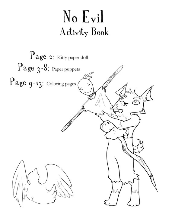 No Evil Printable PDF Craft Book - Etsy