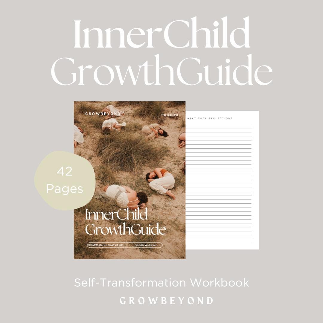 Reflection Inner Child Inner Child Healing Growth Guide | Printable-reflection Workbook ...