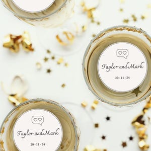Drink Topper for Weddings - toppers de bebidas comestíveis personalizados para casamentos