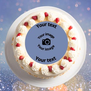 Cake topper commestibile per torte da personalizzare con l'immagine che vuoi - cialda per torta personalizzata