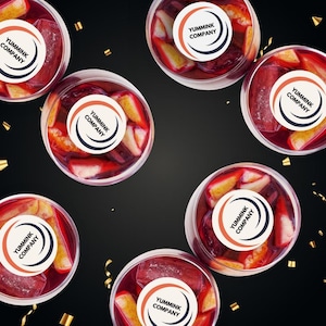 Drink Topper commestibili per drink da personalizzare con logo o immagini