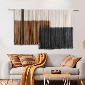Customable Macrame Wall Hanging, Large Macrame Wall Art, Bohemian Chic Big Wall Tapestry, Tapestry Decor for Modern Interiors, Headboard