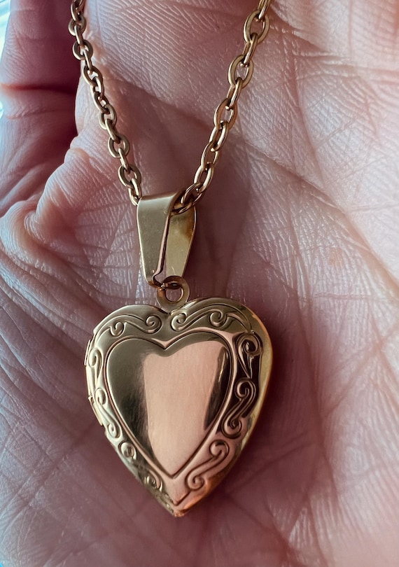 Gold Filled Heart Locket Pendant | Heart Locket Pendant | Gold Filled Heart Locket | Locket Heart Necklace Gold Filled Locket Keepsake