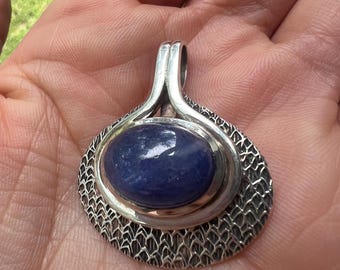 Tanzanite Silver 925 Gorgeous Purple Pendant /Balinese Sterling 925 Tanzanite Pendant Sterling Bali Necklace 925 /Purple 925 Sterling