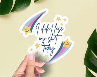 I Didn't Lose My Shit Today Sticker, Nurse Jokes, Healthcare Humor, Hospital Humor, Sarcasm, Snarky Jokes, Office Humor, Coworker Gift