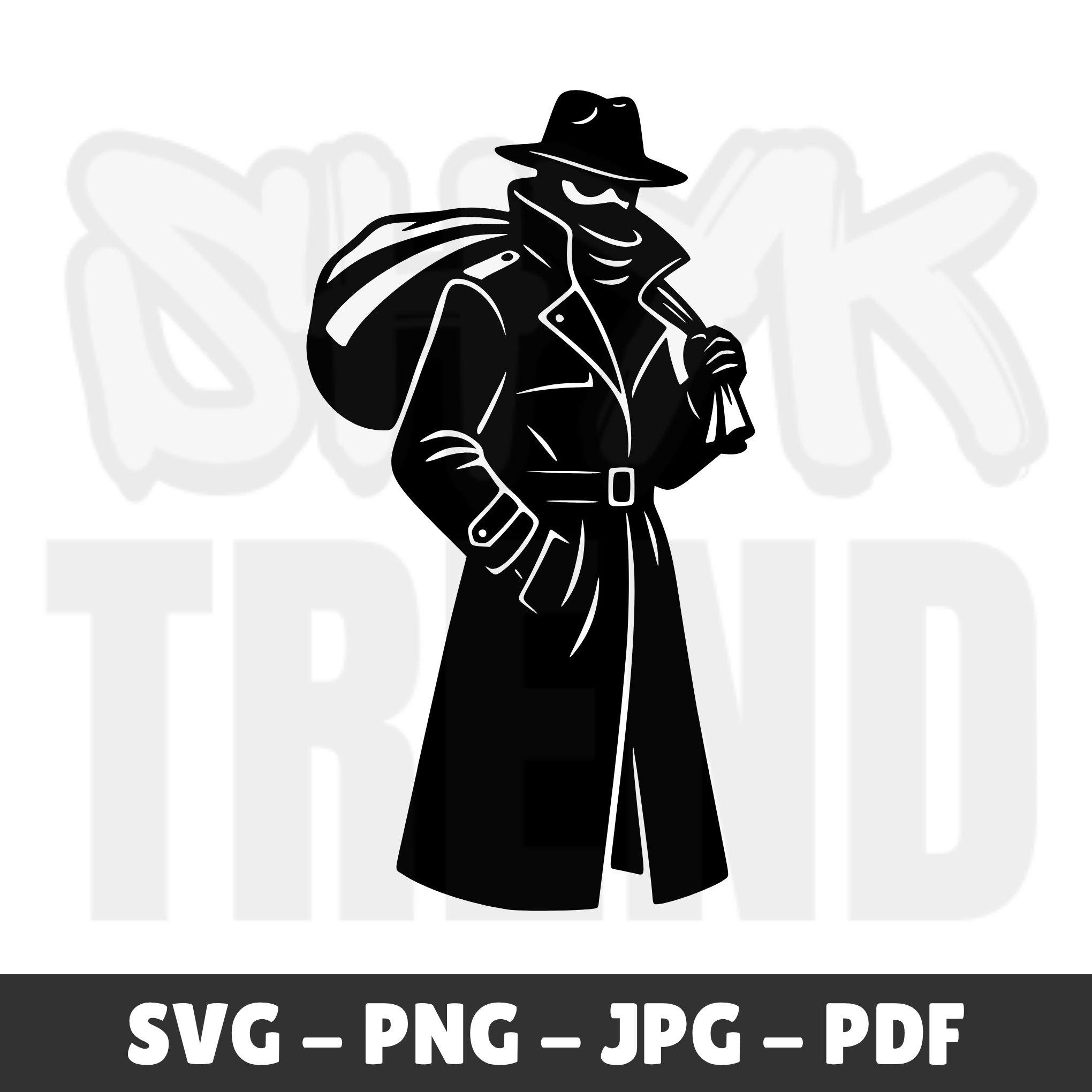 Robbers silhouette - Etsy México, image size:2040x2040