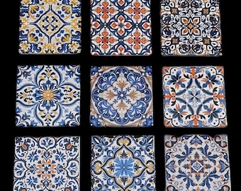 Imanes de azulejos españoles para mezclar y combinar