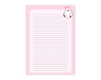 Kleverig notitieblok Pink Ghost, Spooky Cute-briefpapier