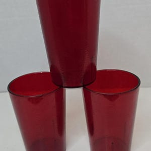 Carlisle 5526 Coca-Cola Ruby Red SAN Plast VTG Restaurang Skolmjölkkopp 6oz