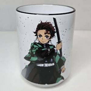 Anime Tanjiro Kamado Demon Slayer schlürft Kaffee Tee Tasse 14-16oz