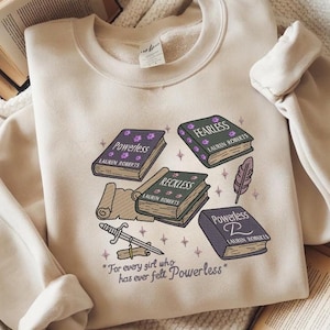 Embroidered Powerless Series Lauren Roberts Shirt, Kai Azer & Paedyn Gray Shirt, Fantasy Bookish Shirt, Powerful Book Shirt, Bookish Gift