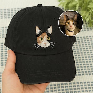 Custom EMBROIDERED Pet Hat Using Pet Photo Personalized Dog Hat Custom Cat Hat Custom Pet Cap Dog Hat Custom Dog Baseball Cap Dog Mom Hat