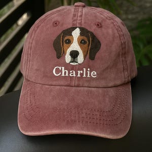 Custom EMBROIDERED Pet Hat Using Pet Photo Personalized Dog Hat Custom Cat Hat Custom Pet Cap Dog Hat Custom Dog Baseball Cap Dog Mom Hat