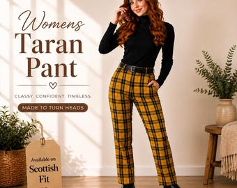 Schottische Tartanhosen für Damen, Highland-Mode-Golfhosen, Vintage-Tartanhosen, erhältlich in über 50 Tartans