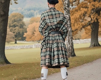 Authentieke Schotse Great Kilt wollen tartan geruite kilts handgemaakte traditionele Highland kilt voor heren aangeboden in 50+ tartans