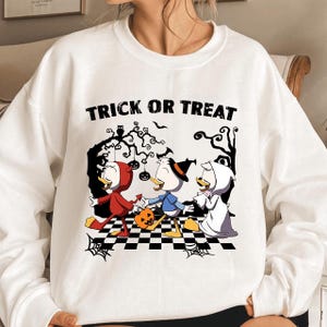 Duck Tales Trick Or Treat png, Huey Dewey Louie Halloween Costume, Disney Halloween Disney T-shirt, Mickey’s Halloween Party Tee