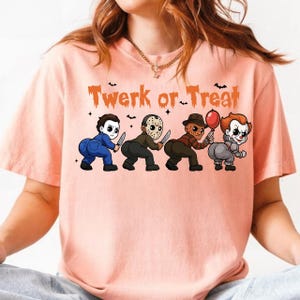 Twerk or Treat Halloween PNG, Horror Charaktere Tanzen PNG, Spooky Season Killer PNG, Süßes oder Saures Design