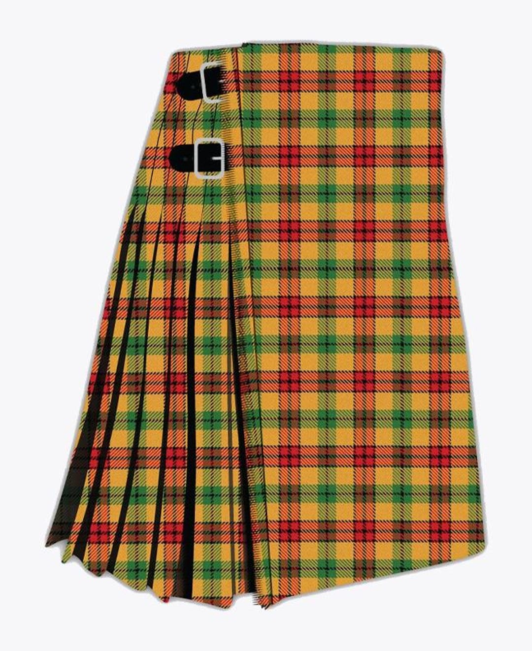 Black Utility Kilt with McDuck Tartan Detailing