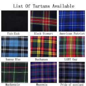 Traje escocés para hombre, hecho a mano, Highland, 10 piezas, falda escocesa de boda con cabeza de ciervo, disponible en más de 50 tartanes. imagen 5