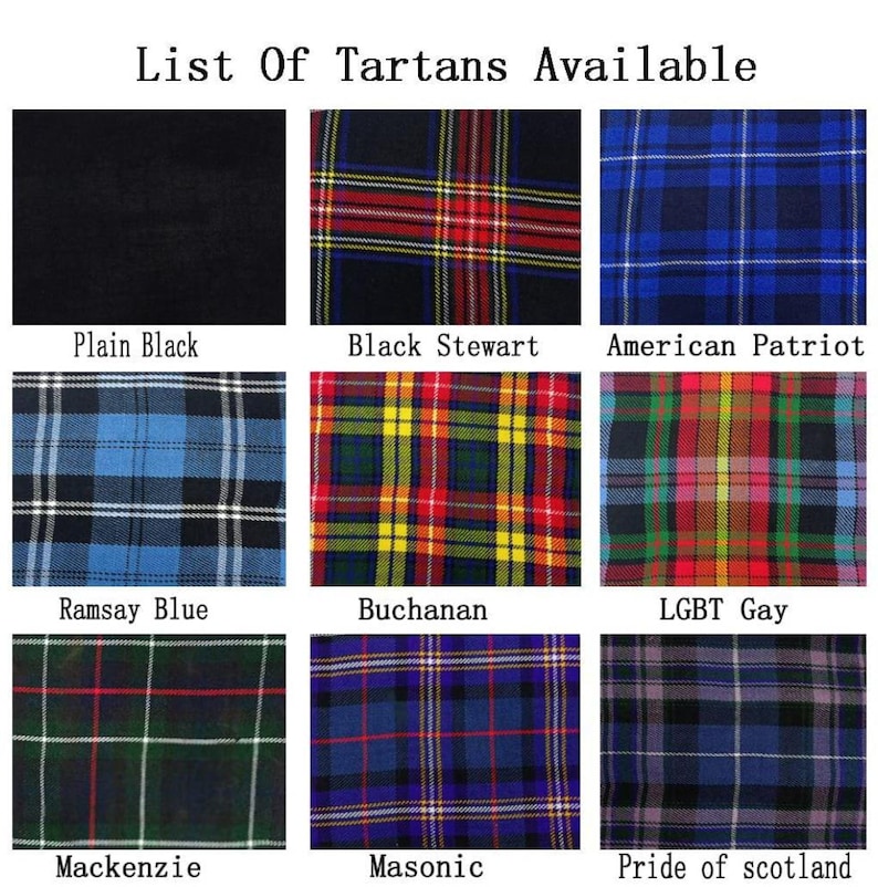 Traje escocés para hombre, hecho a mano, Highland, 10 piezas, falda escocesa de boda con cabeza de ciervo, disponible en más de 50 tartanes. imagen 5