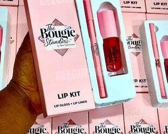 Kit de 50 brillos de labios y delineadores de marca privada: veganos y sin crueldad animal.