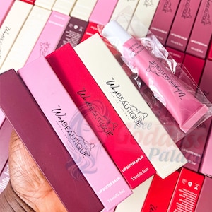 50pcs Private Label Lip Butter Balm (High Quality) / Custom (ADD YOUR LOGO) Lot