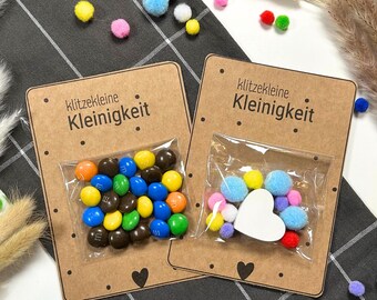 Druckvorlage Kleinigkeit Karte | Vorlage zum Drucken | Geschenkidee klitzekleine Kleinigkeit | Mitbringsel | Bastelvorlage zum Drucken