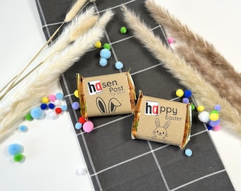 Hasenpost Hanuta Hülle Druckvorlage Ostern | Ostergeschenk Basteln Süßigkeiten Verpackung | Osterhase Geschenk Kinder | PDF Digital Download