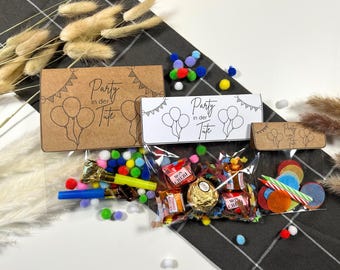 Print file Party in a bag | Template for printing Birthday | funny birthday present | craft template | birthday treat PDF