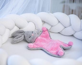Plush Bunny Comforter Crochet Sleeping Toy