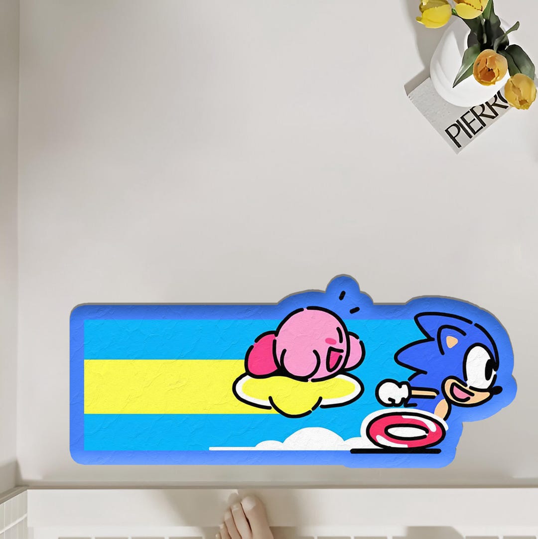 Soar Into Adventure! This Sonic Cloud-themed Rug is Perfect for Gaming ...