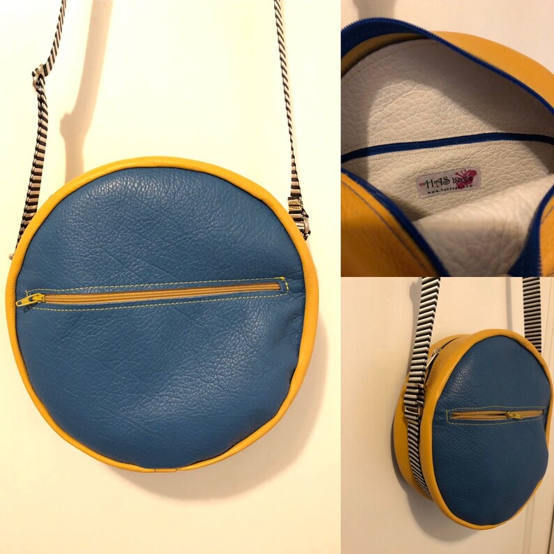round yellow purse