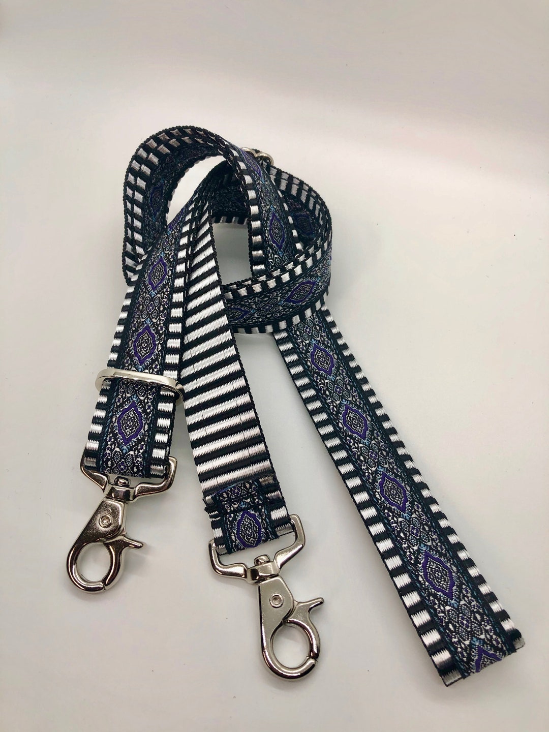 Guitar Style Purse Strap 1 Wide for Smaller Bags Blue Etsy