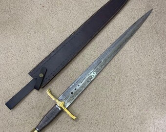 Handmade Damascus Steel Sword, Viking Swords, fantasy Swords, Beautiful Gift for him Personalized Gift for Men's, Birthday & Christmas Gift