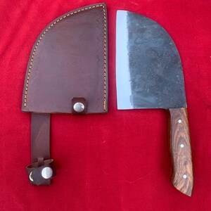 High Carbon Stainless Steel Chopper Knife Wood Handle Chef/Kitchen/Meat/Butcher/Chopping Knife Vegetable Cutter Handle 12.5cm Blade 16.5cm
