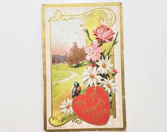 1910s Valentine Antique Postcard