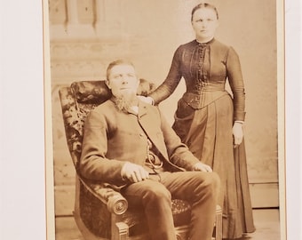 1800's Couple - Victorian Cabinet Card