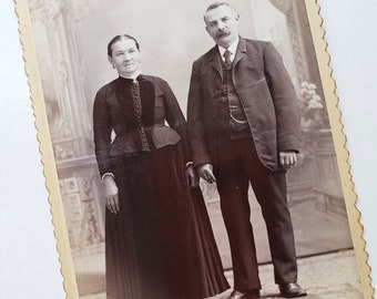 1800's Couple - Victorian Cabinet Card