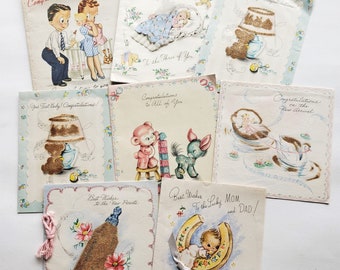 1940s Baby Congratulations Cards - 16