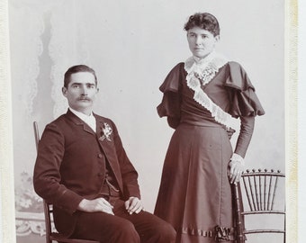 1870's Couple - Victorian Cabinet Card