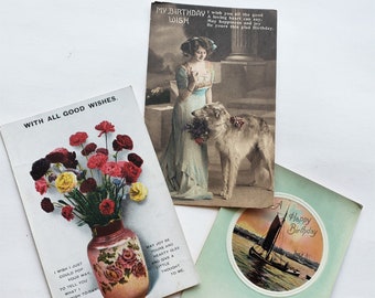 SALE 1910s Antique Blank Postcards