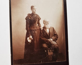 1800s Couple Picture- Antique Photograph