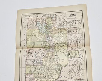 1882 Utah Antique Map