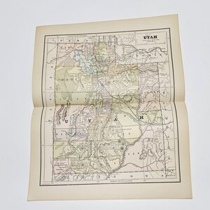 1882 Utah Antique Map