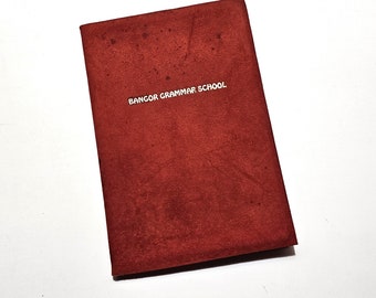 1934  Red Suede Booklet/Document Holder