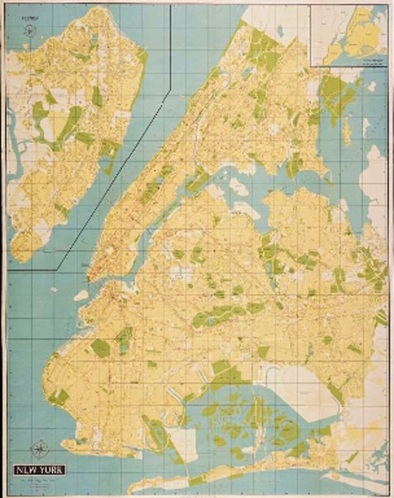 1964 New York World's Fair Map by Hernann Bollmann - Etsy