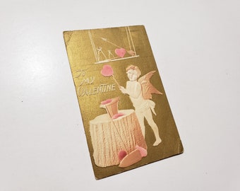 1900s Antique Valentine Postcard